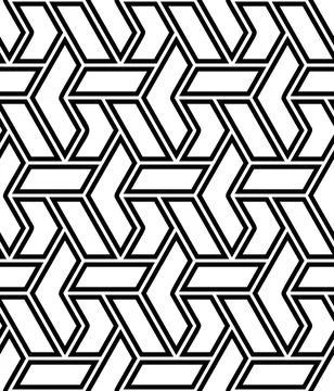 Seamless Geometric Vector Background, Modern Abstract Pattern Stock Illustration