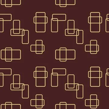 Seamless Geometric Vector Background, Modern Abstract Pattern Stock Illustration
