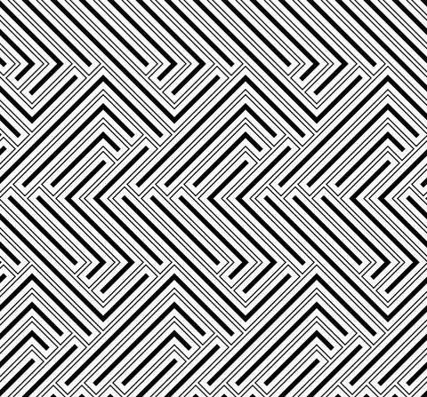 Seamless Geometric Vector Background, Modern Abstract Pattern Illustrazione stock