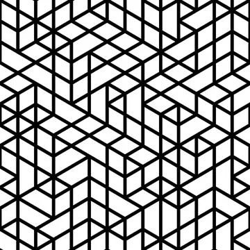 Seamless Geometric Vector Background, Modern Abstract Pattern Illustrazione stock