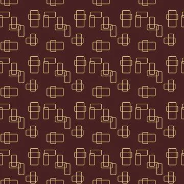 Seamless Geometric Vector Background, Modern Abstract Pattern Illustrazione stock