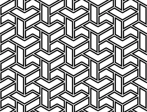 Seamless Geometric Vector Background, Modern Abstract Pattern Illustrazione stock