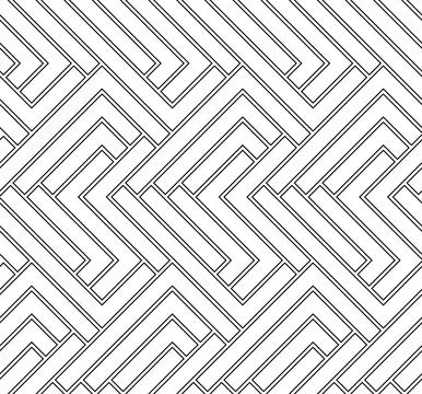 Seamless Geometric Vector Background, Modern Abstract Pattern Stock Illustration