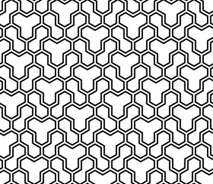 Seamless Geometric Vector Background, Modern Abstract Pattern Stock Illustration