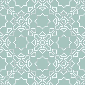 Seamless Geometric Vector Background, Modern Abstract Pattern Stock Illustration