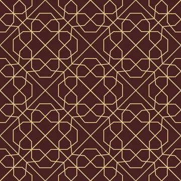 Seamless Geometric Vector Background, Modern Abstract Pattern Stock Illustration