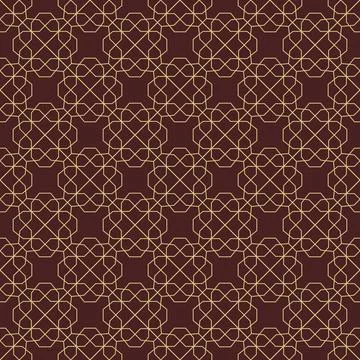 Seamless Geometric Vector Background, Modern Abstract Pattern Stock Illustration