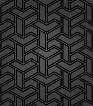 Seamless Geometric Vector Background, Modern Abstract Pattern 스톡 일러스트