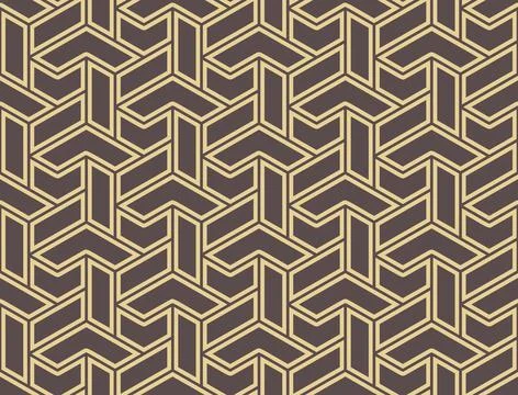Seamless Geometric Vector Background, Modern Abstract Pattern 库存插图