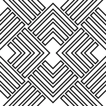 Seamless Geometric Vector Background, Modern Abstract Pattern Stock Illustration