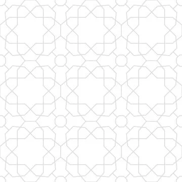 Seamless Geometric Vector Background, Modern Abstract Pattern Stock Illustration