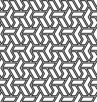 Seamless Geometric Vector Background, Modern Abstract Pattern Illustrazione stock