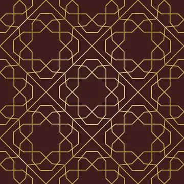 Seamless Geometric Vector Background. Modern Abstract Pattern Stock Illustration