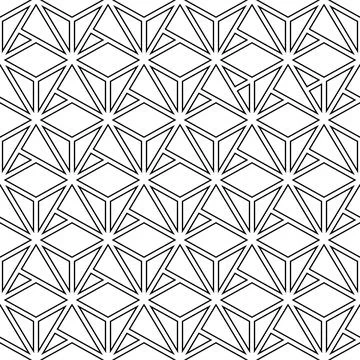 Seamless Geometric Vector Background. Modern Abstract Pattern Stock Illustration