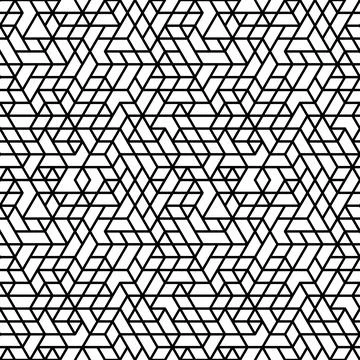 Seamless Geometric Vector Background. Modern Abstract Pattern 스톡 일러스트