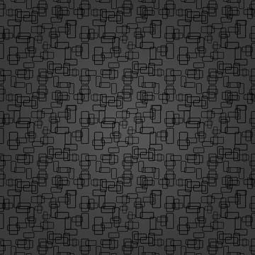 Seamless Geometric Vector Dark Background, Modern Abstract Pattern Stock Illustration