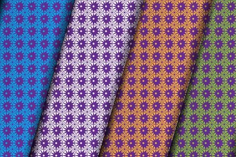 Seamless geometric vector eps pattern design. Stock Illustration