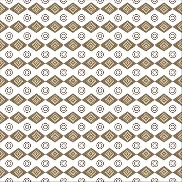 Seamless geometric vector pattern. Abstract background. Brown and blue geomet Stock Illustration