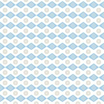 Seamless geometric vector pattern. Abstract background. Brown and blue geomet Stock Illustration