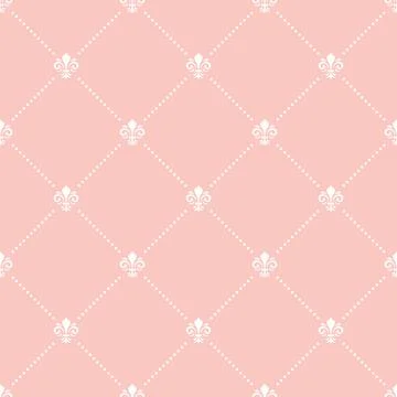 Seamless Geometric Vector Pattern With Dotted Rhombuses Stock Illustration