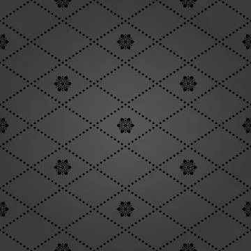 Seamless Geometric Vector Pattern With Dotted Rhombuses Stock Illustration