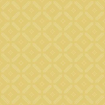 Seamless Geometric Vector Pattern With Dotted Rhombuses Stock Illustration
