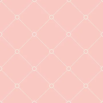 Seamless Geometric Vector Pattern With Dotted Rhombuses Stock Illustration