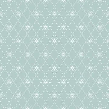 Seamless Geometric Vector Pattern With Dotted Rhombuses Stock Illustration