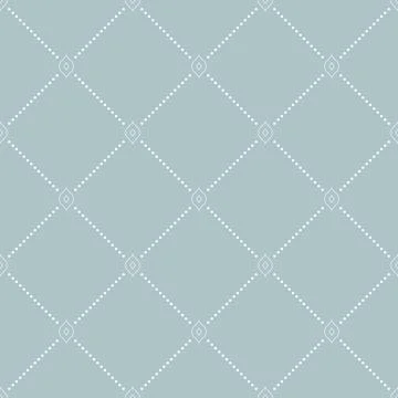 Seamless Geometric Vector Pattern With Dotted Rhombuses Stock Illustration