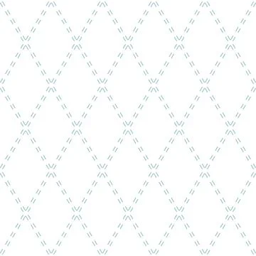 Seamless Geometric Vector Pattern With Dotted Rhombuses Stock Illustration
