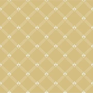 Seamless Geometric Vector Pattern With Dotted Rhombuses Stock Illustration