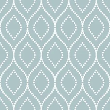 Seamless Geometric Vector Pattern With Dotted Rhombuses Stock Illustration