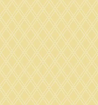 Seamless Geometric Vector Pattern With Dotted Rhombuses イラスト素材