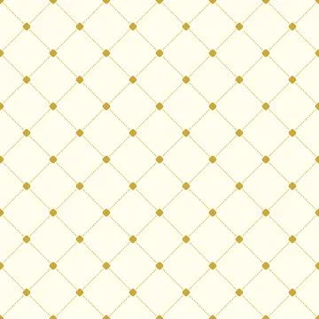Seamless Geometric Vector Pattern With Dotted Rhombuses イラスト素材