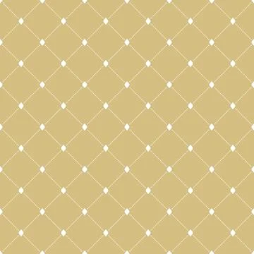 Seamless Geometric Vector Pattern With Dotted Rhombuses Stock Illustration