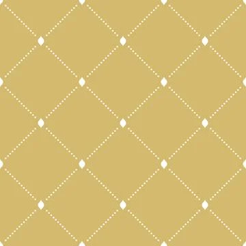 Seamless Geometric Vector Pattern With Dotted Rhombuses Stock Illustration