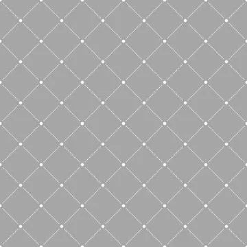 Seamless Geometric Vector Pattern With Dotted Rhombuses 스톡 일러스트