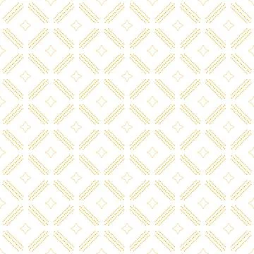 Seamless Geometric Vector Pattern With Dotted Rhombuses Stock Illustration