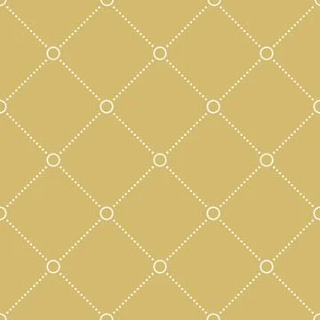 Seamless Geometric Vector Pattern With Dotted Rhombuses Stock Illustration