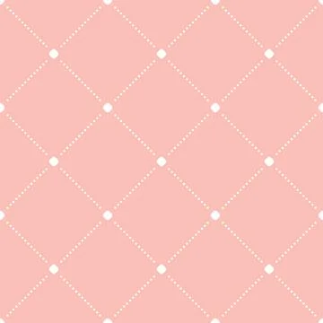 Seamless Geometric Vector Pattern With Dotted Rhombuses Stock Illustration