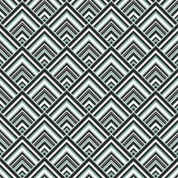 Seamless Geometric Vector Pattern With Dotted Rhombuses Stock Illustration
