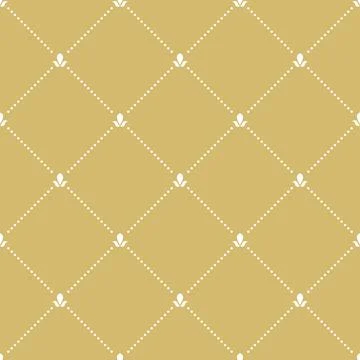 Seamless Geometric Vector Pattern With Dotted Rhombuses Illustrazione stock