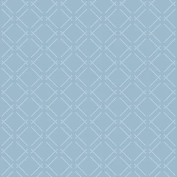 Seamless Geometric Vector Pattern With Dotted Rhombuses Stock Illustration