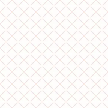Seamless Geometric Vector Pattern With Dotted Rhombuses Stock Illustration