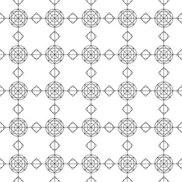 Seamless geometric vector pattern Stock Illustration
