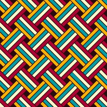 Seamless geometric vector pattern Stock Illustration