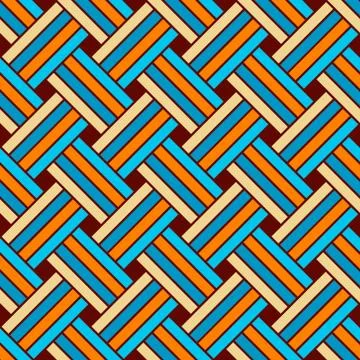 Seamless geometric vector pattern Stock Illustration