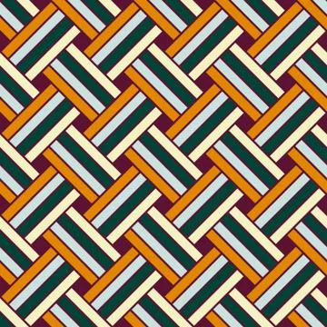 Seamless geometric vector pattern Stock Illustration