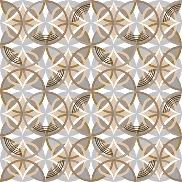 Seamless geometric vector pattern Stock Illustration