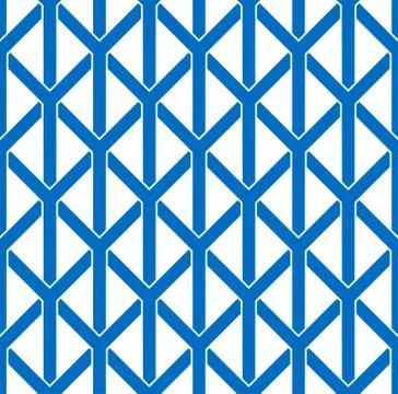 Seamless geometric vector pattern illustration Stock Illustration